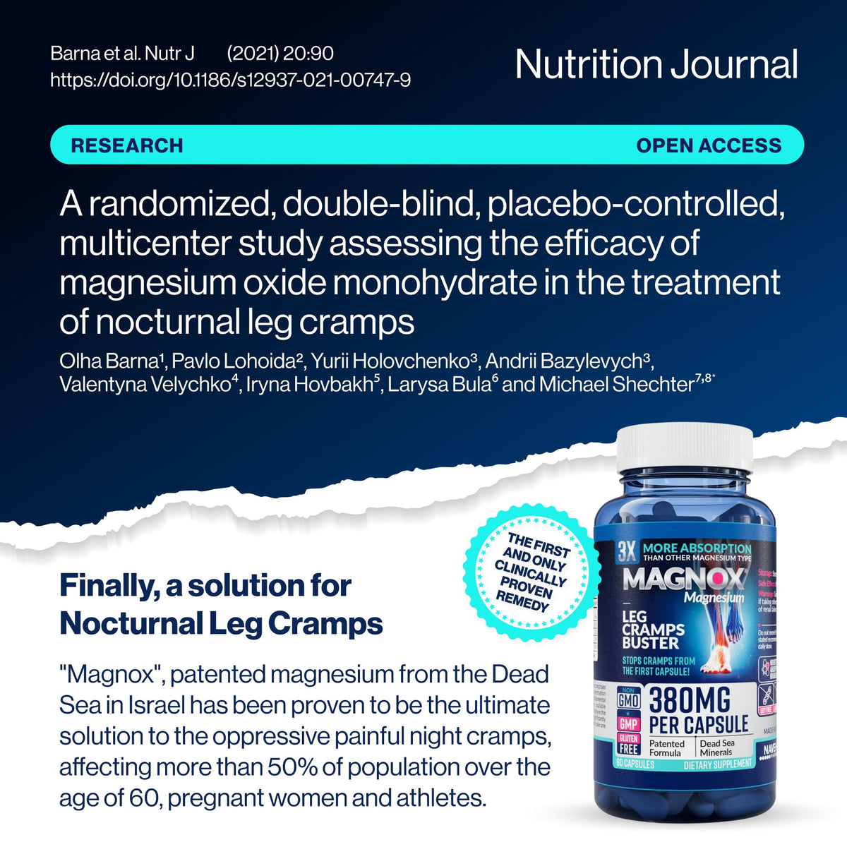MAGNOX Buster, capsules avec vitamines E et B