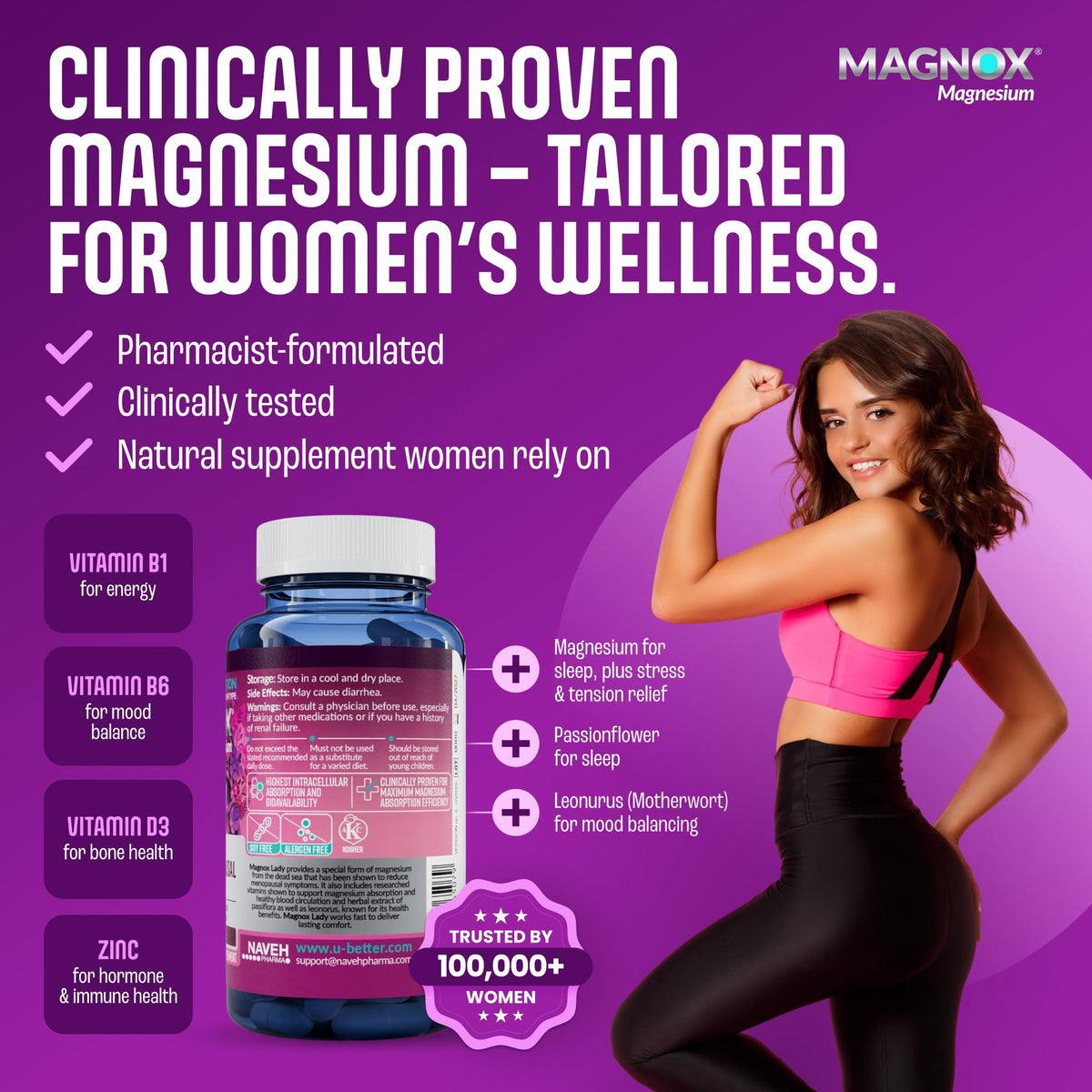 MAGNOX Complément Alimentaire Magnésium 320mg - capsules dans leur emballage