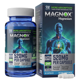 MAGNOX Complément Alimentaire Magnésium 520mg 60 Capsules Végétales vue avant