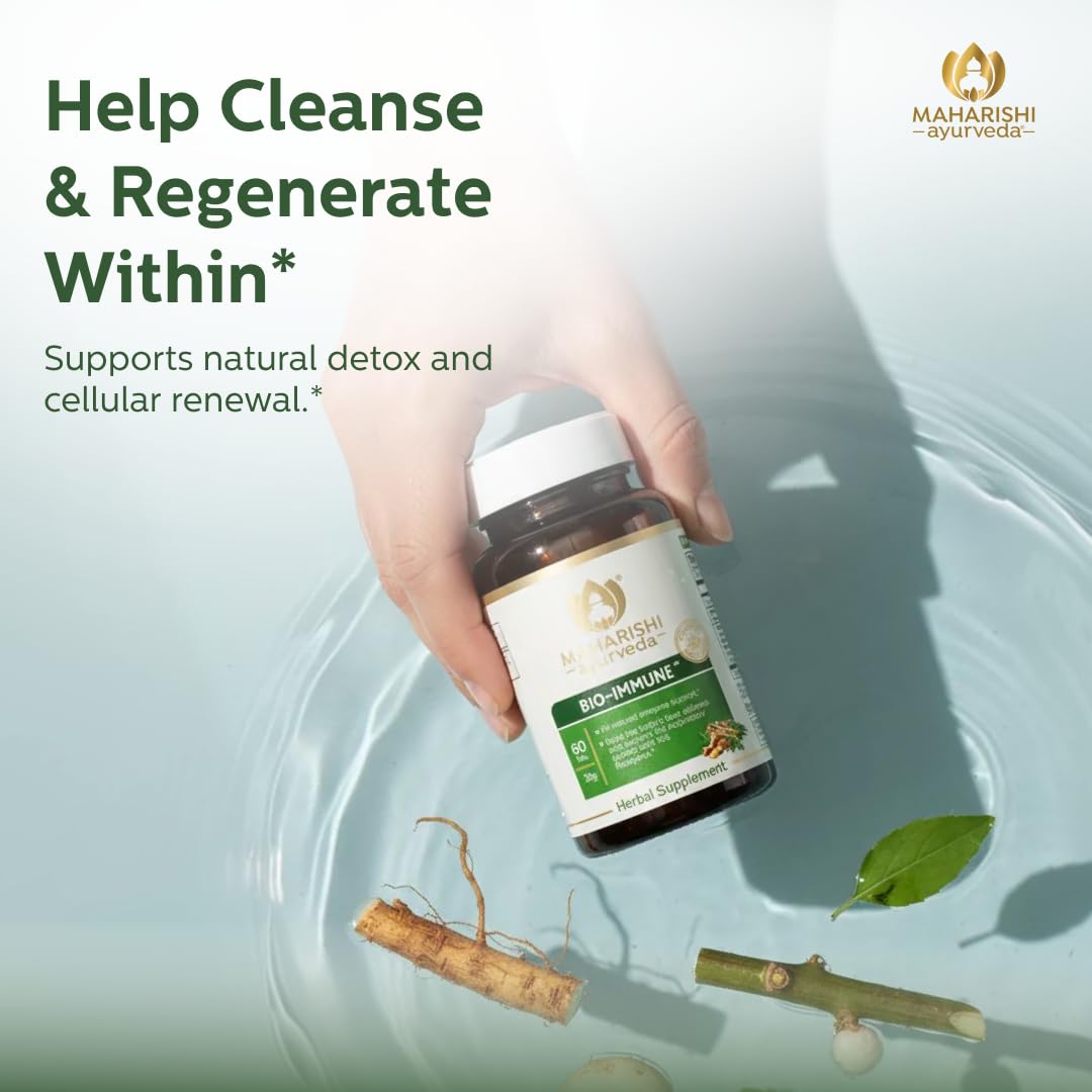 Maharishi Ayurveda Bio daily wellness™ 500 mg comprimés en gros plan