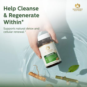 Maharishi Ayurveda Bio daily wellness™ 500 mg comprimés en gros plan