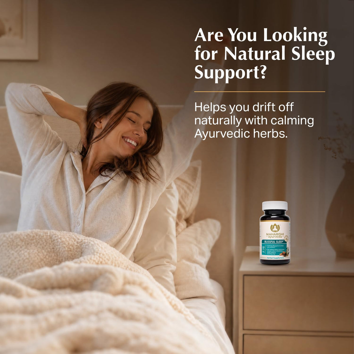 Maharishi Ayurveda Blissful Sleep 60 comprimés avec étiquette