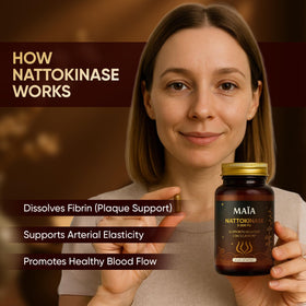 MAÏA Nattokinase 5000 FU bouteille ouverte