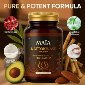 MAÏA Nattokinase 5000 FU emballage et capsules