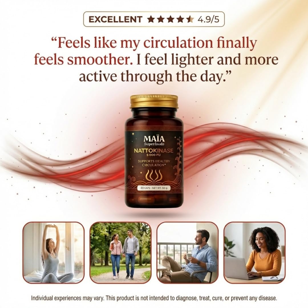 MAÏA SUPERFOODS Nattokinase 5000 FU avec des ingrédients naturels