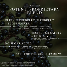 Maine Medicinals Sirop de Sureau Bio 240 ml - bouchon ouvert