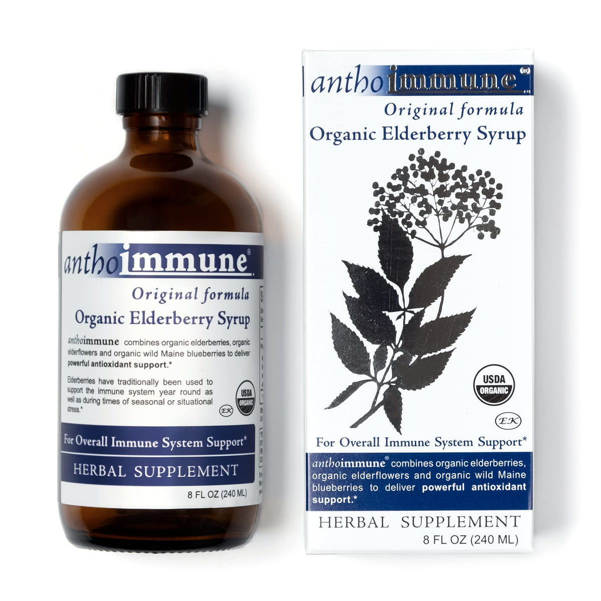 Maine Medicinals Sirop de Sureau Bio 240 ml - vue avant