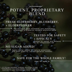 Maine Medicinals Sirop de Sureau Bio 4 oz avec une cuillère doseuse