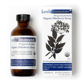 Maine Medicinals Sirop de Sureau Bio 4 oz bouteille vue de face