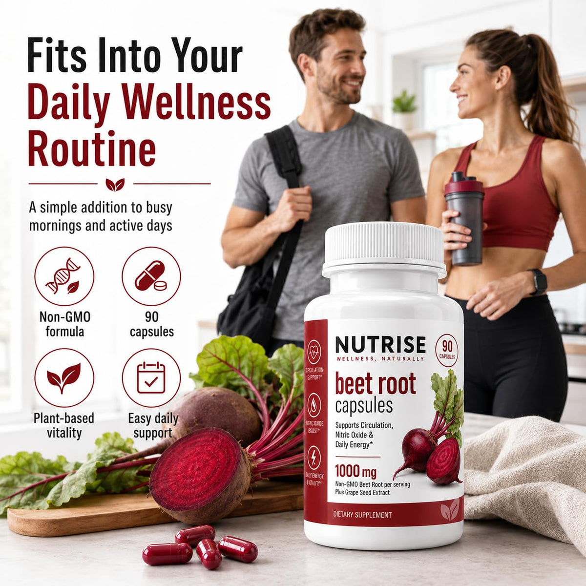 Mains tenant une capsule de betterave Achuhe
