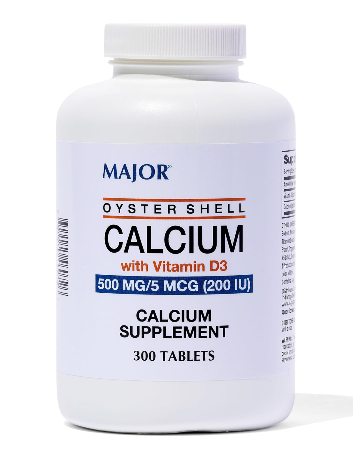 MAJOR Calcium de Coquilles d'Huitres 500 mg pack de 300 comprimés