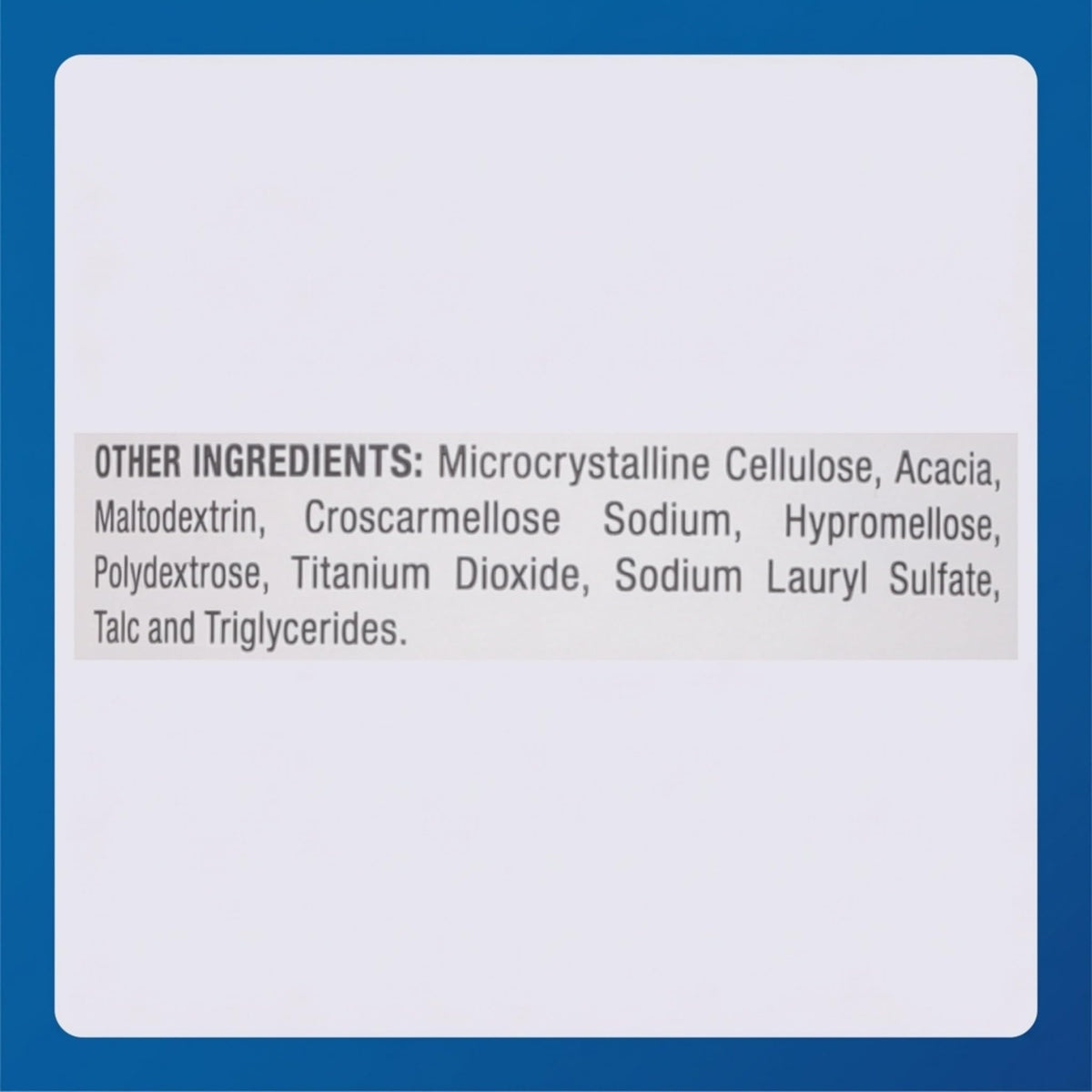 MAJOR comprimés de calcium 600mg avec un verre d'eau