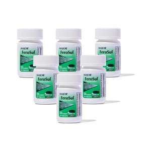 MAJOR Ferosul 325mg sulfate ferreux tablette verte vue de face