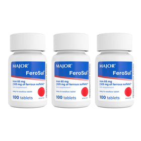 MAJOR Ferosul boîte de comprimés de fer 325mg vue de face