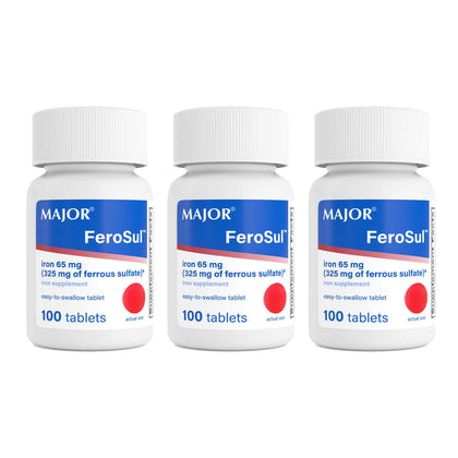 MAJOR Ferosul boîte de comprimés de fer 325mg vue de face