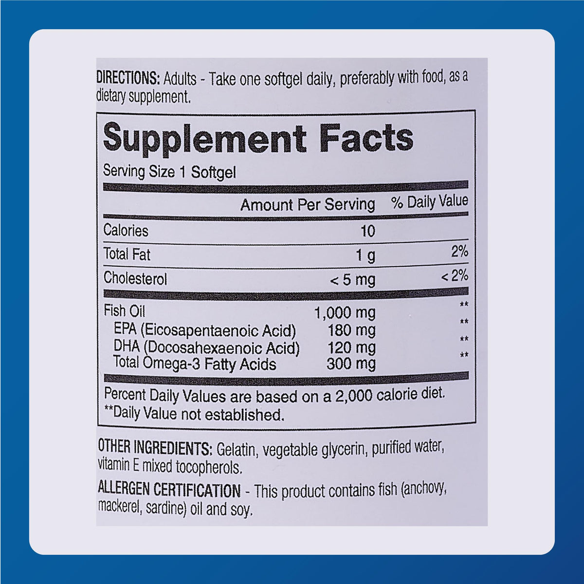 MAJOR Huile de Poisson Omega-3 avec un repas