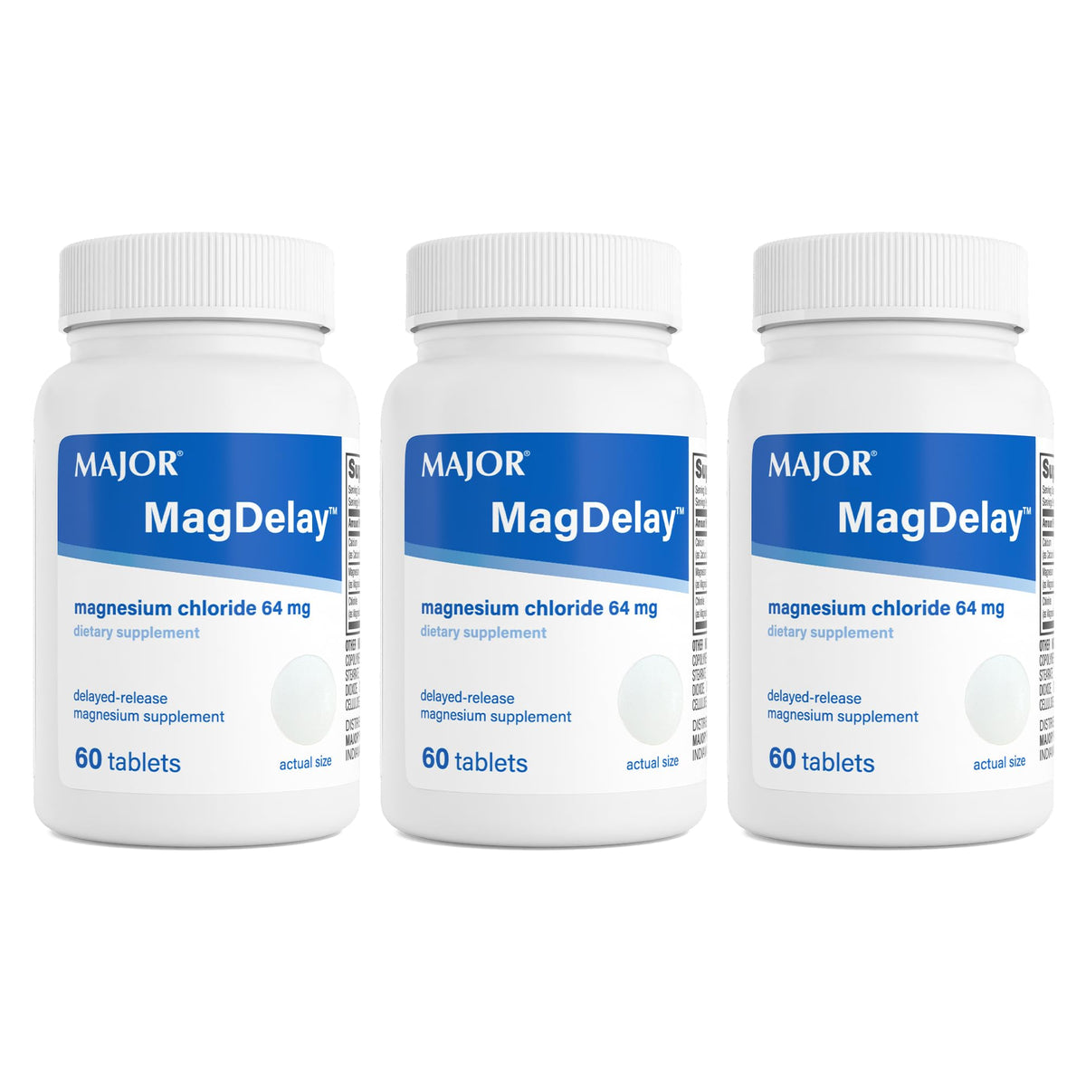 MAJOR Magnésium Chlorure 64 mg boîte de 60 comprimés vue de face