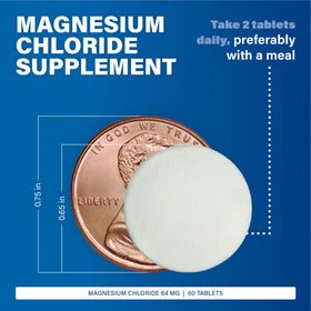 MAJOR Magnésium Chlorure 64 mg dosage recommandé sur l'étiquette