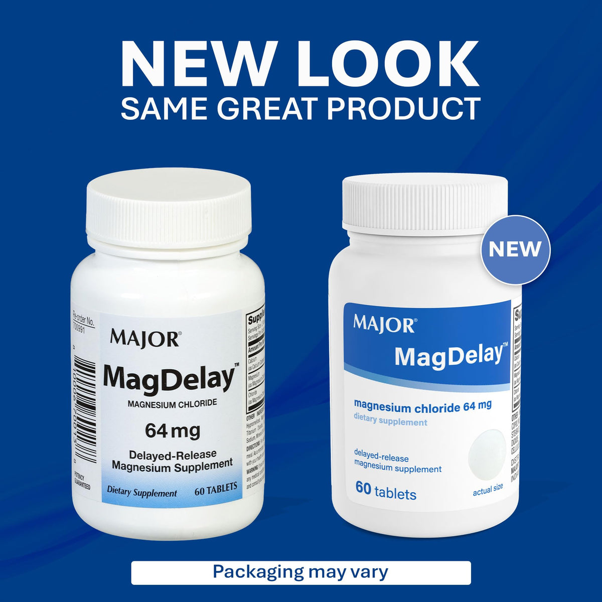 MAJOR Magnésium Chlorure 64 mg ingrédients actifs sur l'emballage