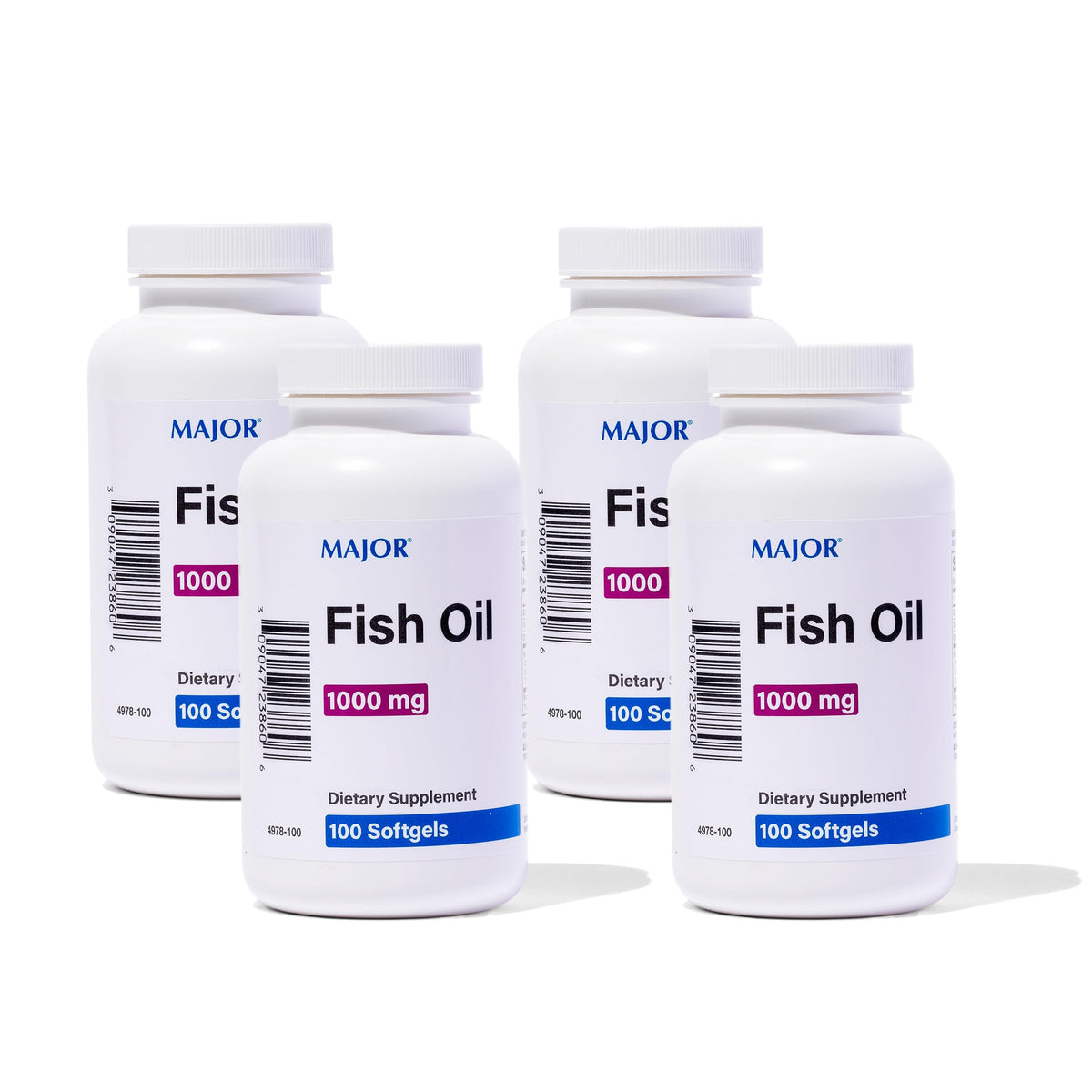 MAJOR Omega-3 Huile de Poisson 1000mg gélules softgels