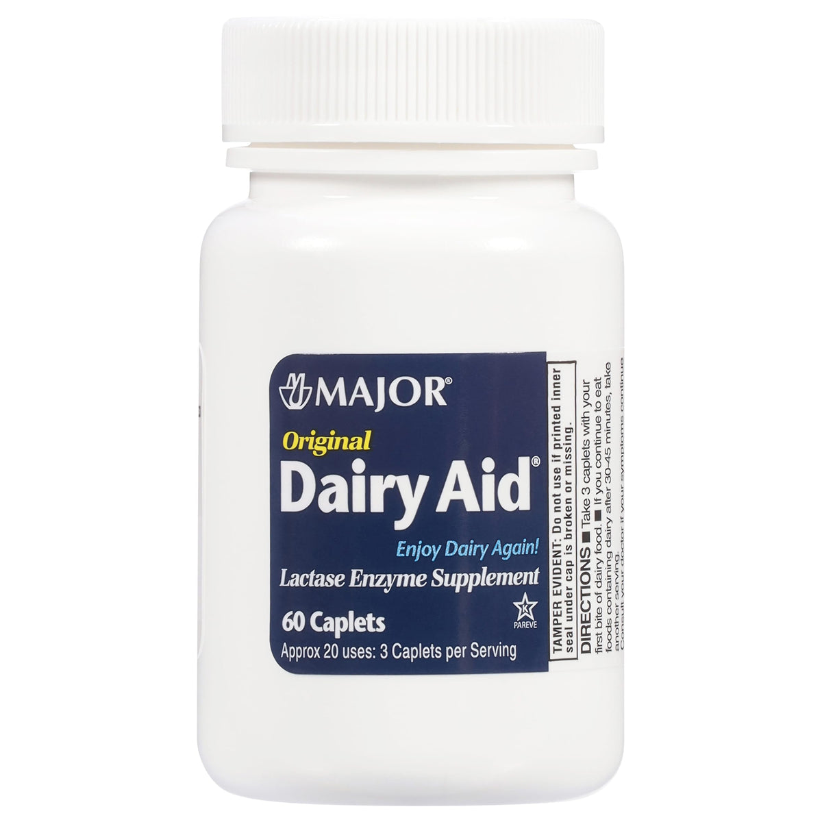 MAJOR Original Dairy Aid 60 comprimés, emballage avant