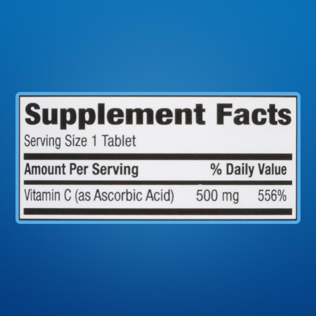 MAJOR Vitamine C 500 mg comprimés - flacon ouvert avec comprimés