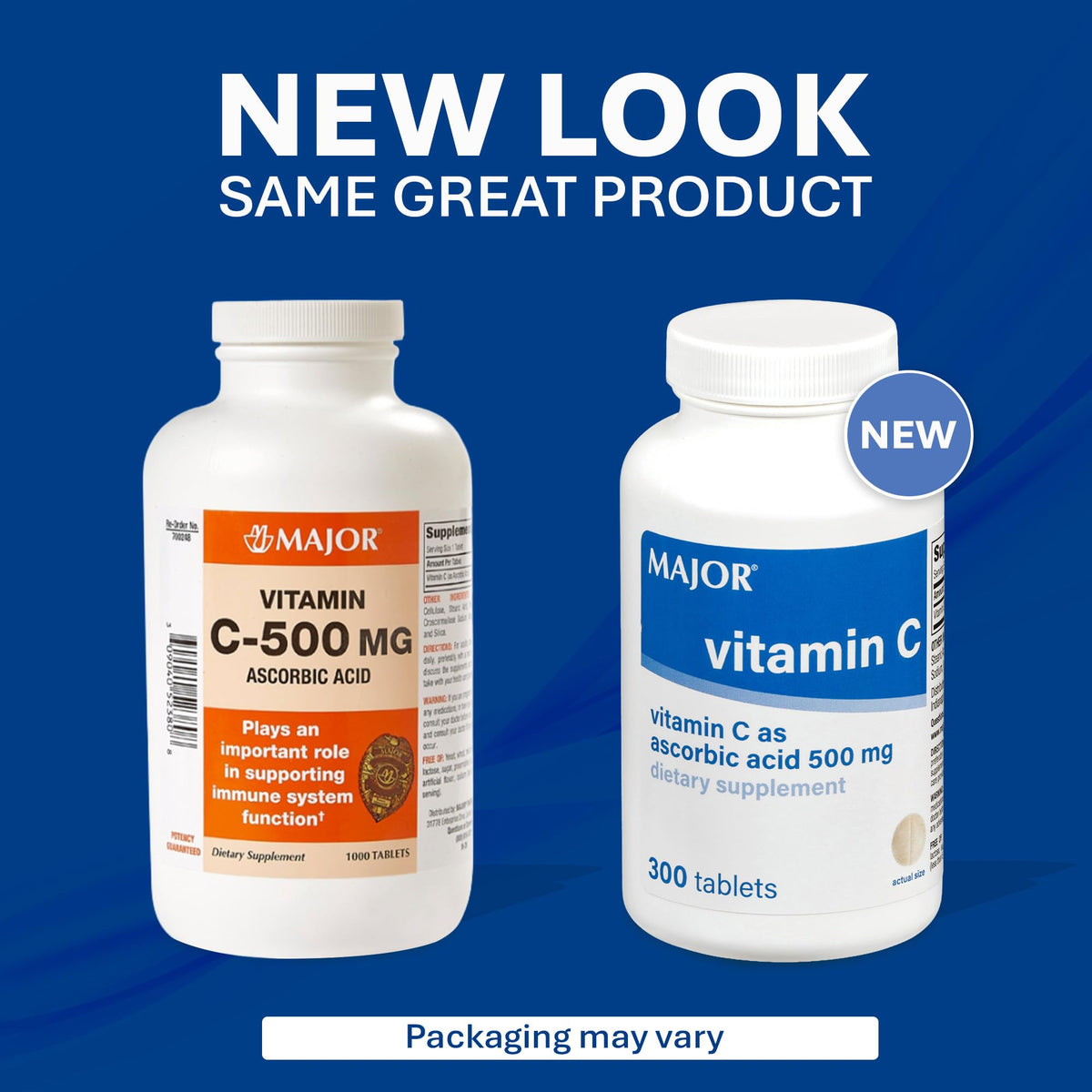 MAJOR Vitamine C 500 mg comprimés - présentation des comprimés