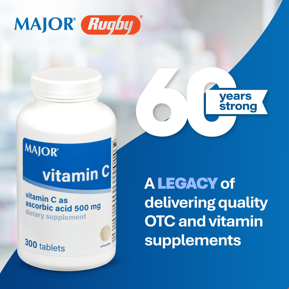 MAJOR Vitamine C 500 mg comprimés - vue de l'emballage arrière