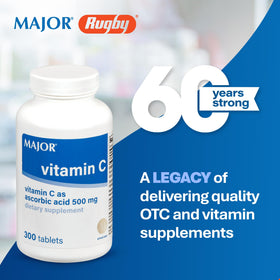 MAJOR Vitamine C 500 mg comprimés - vue de l'emballage arrière