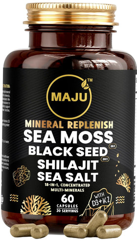 Maju Superfoods 18 en 1 Complément Alimentaire capsules vue de face