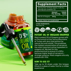 Maju Superfoods Huile d'Oregano 30ml dans son emballage