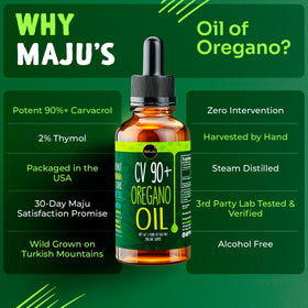 Maju Superfoods Huile d'Oregano 60 ml et gouttes