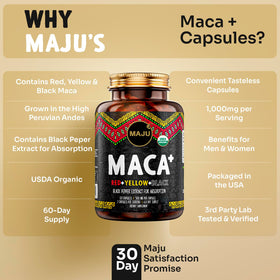 Maju Superfoods, racine de maca et extrait de poivre noir