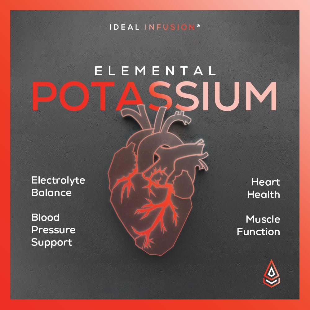 Malate de Potassium 1300mg d'Ideal Infusion - Capsules sur une surface claire