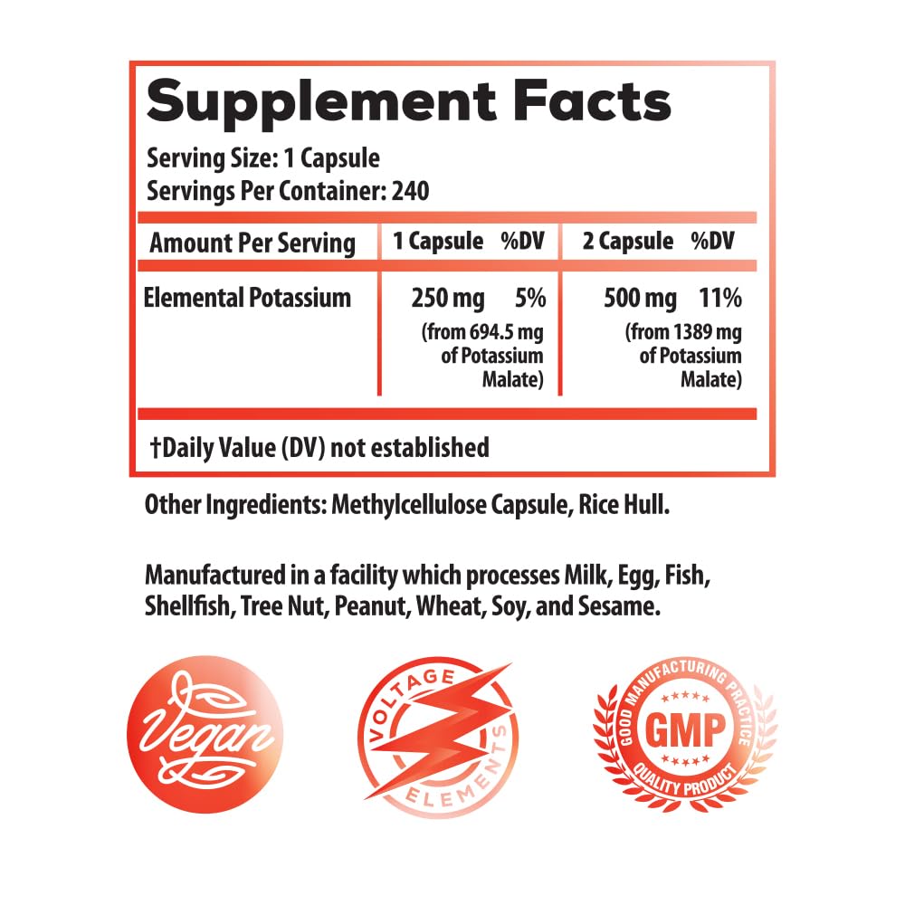 Malate de Potassium 1300mg d'Ideal Infusion - Vue latérale des capsules