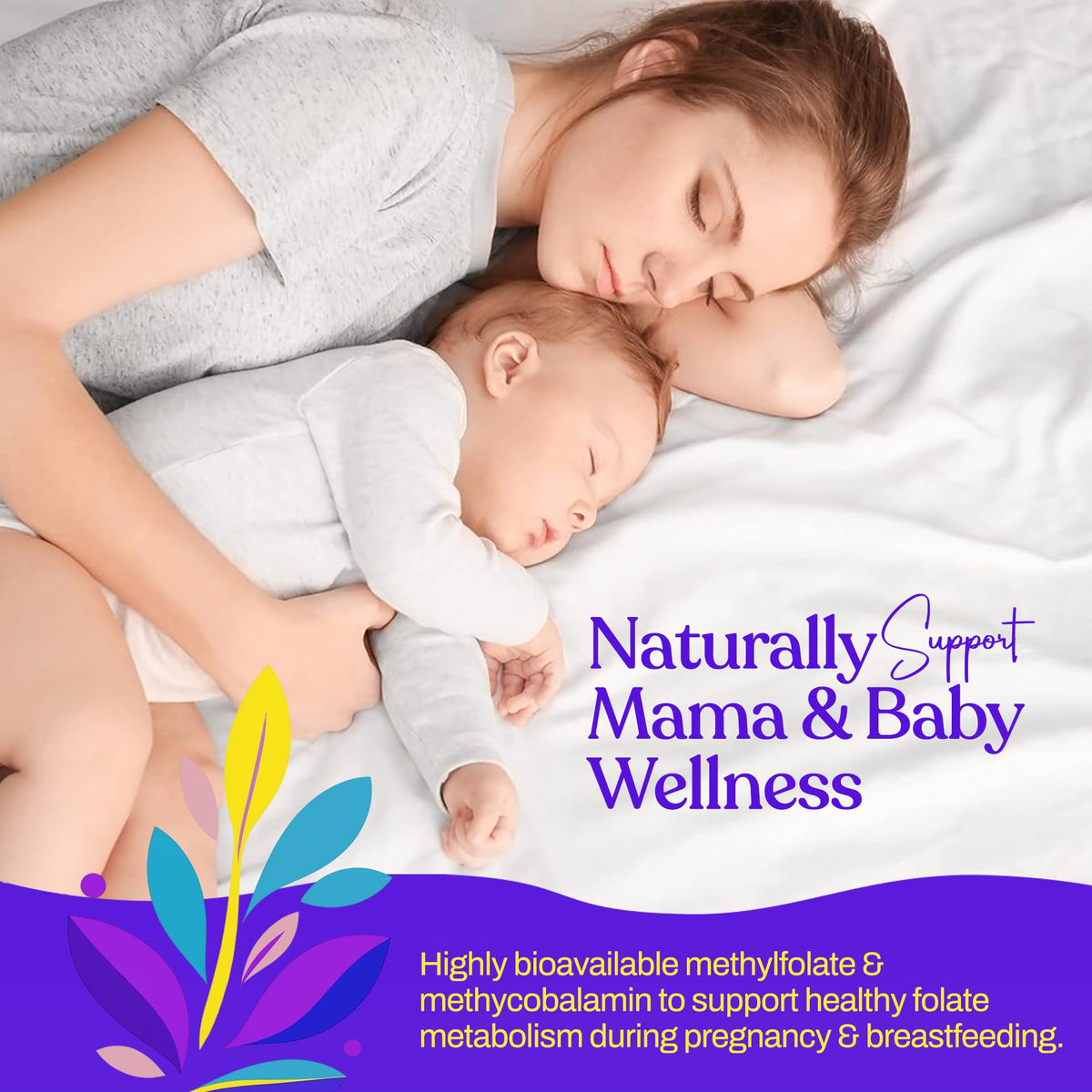 Mama's Select Methylated B12 + Methylfolate 59g avec des fruits