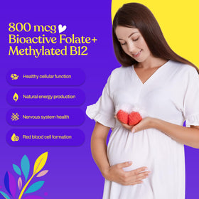 Mama's Select Methylated B12 + Methylfolate 59g vue arrière