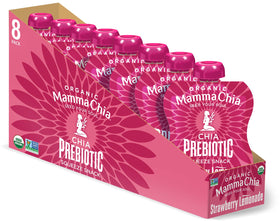 Mamma Chia Snack Prébiotique Squeeze Fraise Citronnade sachet avant