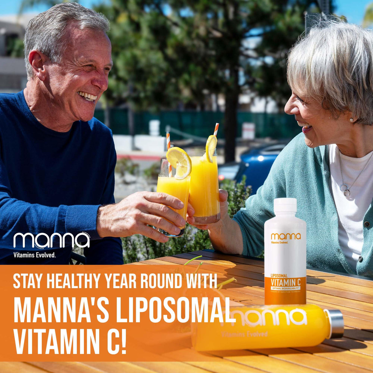 Manna Vitamine C Liposomale 1000mg bouteille ouverte
