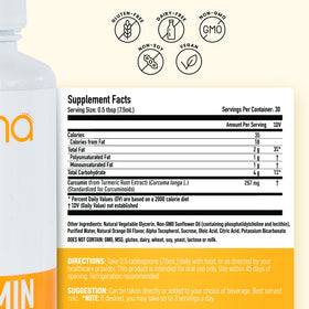Manna Vitamins Evolved Curcumin Liposomal 250mg en usage sur une table de cuisine