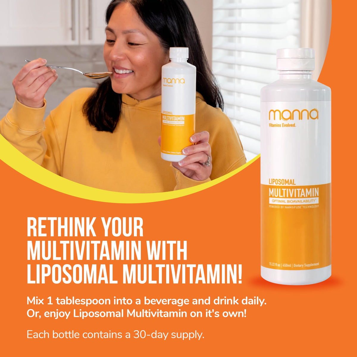 Manna Vitamins Evolved Multivitamine Liposomale 20 Vitamines dosage