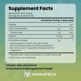 Mannatech Ambrotose® Complex poudre d'aloe vera en détail