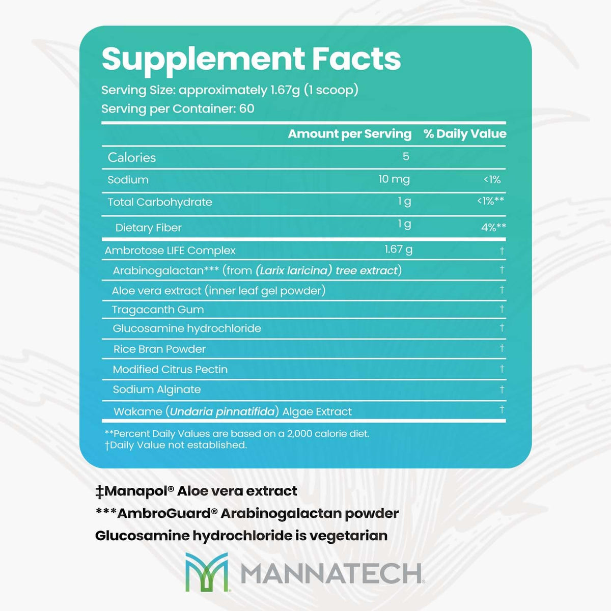 Mannatech Ambrotose LIFE® Poudre 100 g cuillère de poudre