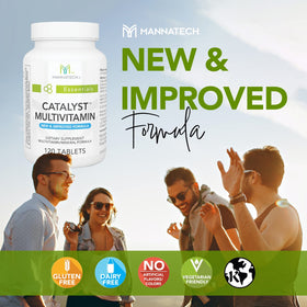 Mannatech Catalyst Multivitamin 120 comprimés - comprimés sur une table