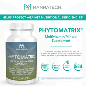 Mannatech PhytoMatrix® capsules ouvertes montrant le contenu
