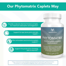 Mannatech PhytoMatrix® emballage et capsules sur fond blanc