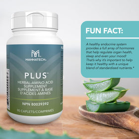 Mannatech Plus 90, capsules sur un fond neutre
