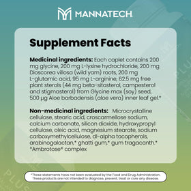 Mannatech Plus 90 emballage avec informations nutritionnelles
