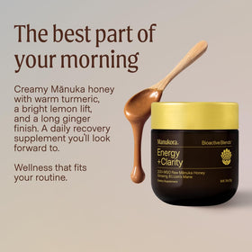 Manukora Energy + Clarity avec des ingrédients naturels