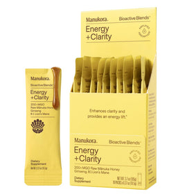 Manukora Energy + Clarity Miel de Manuka 118g vue de face
